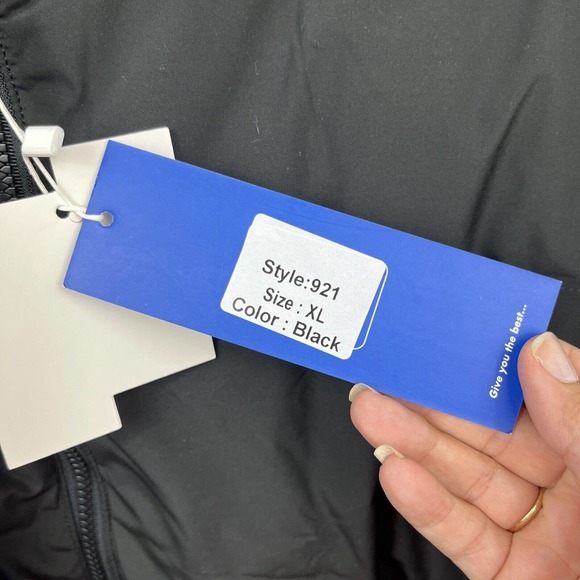 IGYWQ Mens Black Winter Down Jacket Ski Winter Warm Lightweight Packable Size XL - Picture 4 of 16